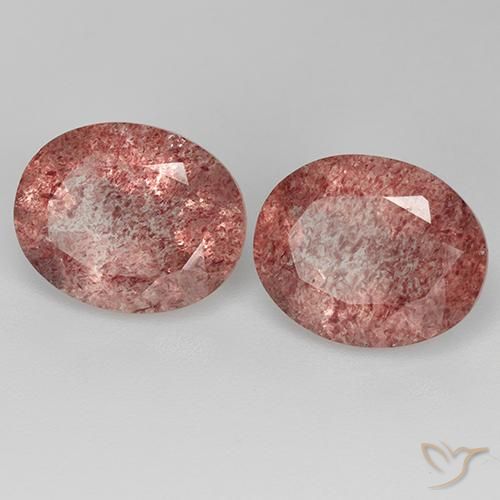 Shop natural 6.73ct 明るいピンク ストロベリークォーツ gems, 楕円形, from ロシア at GemSelect. In stock, global shipping!