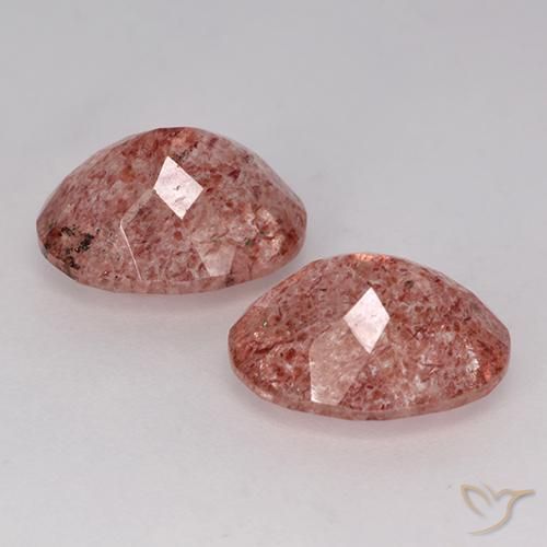 Shop natural 6.66ct ミディアムピンク ストロベリークォーツ gems, 楕円形, from ロシア at GemSelect. In stock, global shipping!