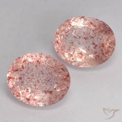 Shop natural 6.91ct ミディアムピンク ストロベリークォーツ gems, 楕円形, from ロシア at GemSelect. In stock, global shipping!