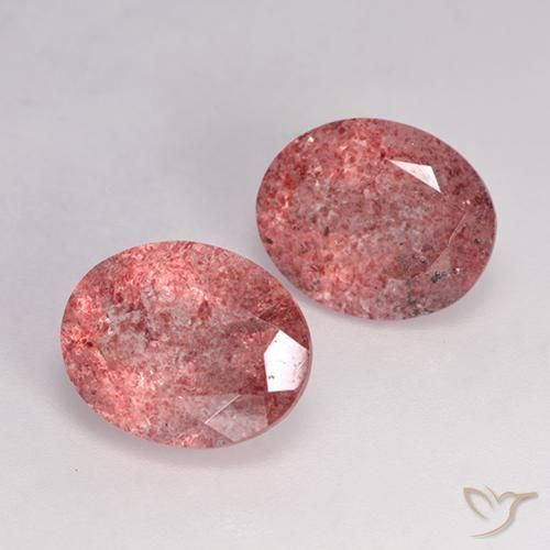 Shop natural 6.69ct ディープレッド ストロベリークォーツ gems, 楕円形, from ロシア at GemSelect. In stock, global shipping!