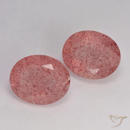 Shop natural 7.05ct ミディアムピンク ストロベリークォーツ gems, 楕円形, from ロシア at GemSelect. In stock, global shipping!