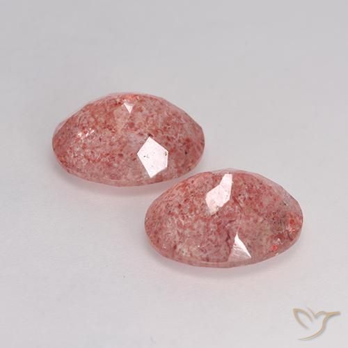 Shop natural 6.64ct ミディアム薄いピンク ストロベリークォーツ gems, 楕円形, from ロシア at GemSelect. In stock, global shipping!