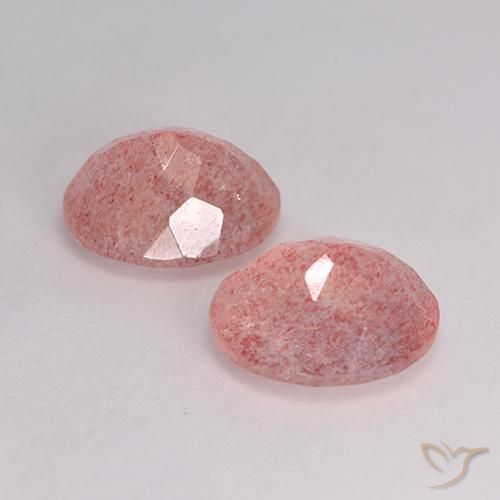Shop natural 6.99ct ミディアムピンク ストロベリークォーツ gems, 楕円形, from ロシア at GemSelect. In stock, global shipping!