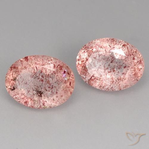 Shop natural 3.45ct ミディアムピンク ストロベリークォーツ gems, 楕円形, from ブラジル at GemSelect. In stock, global shipping!