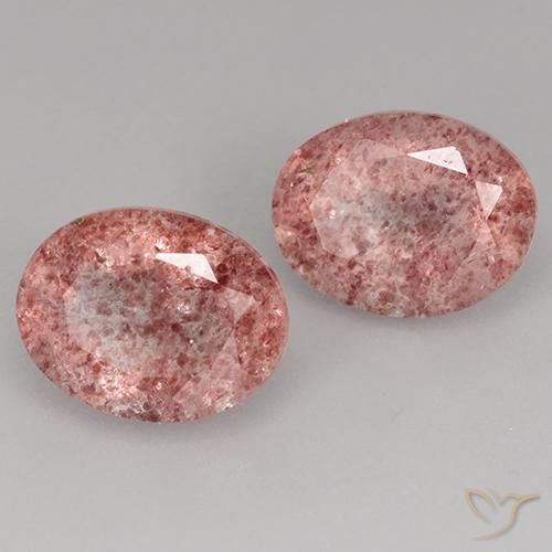 Shop natural 3.62ct ミディアム薄いピンク ストロベリークォーツ gems, 楕円形, from ブラジル at GemSelect. In stock, global shipping!