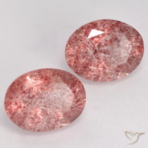 Shop natural 3.33ct ミディアムピンク ストロベリークォーツ gems, 楕円形, from ブラジル at GemSelect. In stock, global shipping!