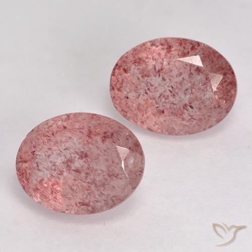 Shop natural 3.49ct ミディアムピンク ストロベリークォーツ gems, 楕円形, from ブラジル at GemSelect. In stock, global shipping!