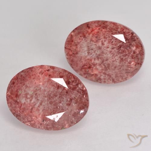 Shop natural 3.65ct 明るいピンク ストロベリークォーツ gems, 楕円形, from ブラジル at GemSelect. In stock, global shipping!
