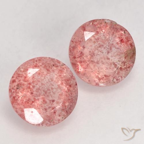 Shop natural 2.36ct ミディアム薄いピンク ストロベリークォーツ gems, ラウンド, from ロシア at GemSelect. In stock, global shipping!