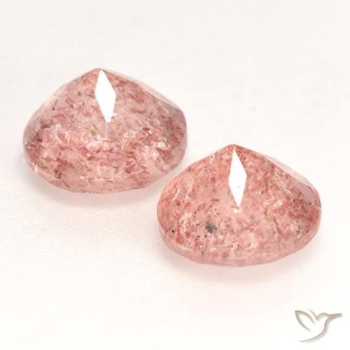 Shop natural 2.37ct ミディアム薄いピンク ストロベリークォーツ gems, ラウンド, from ロシア at GemSelect. In stock, global shipping!