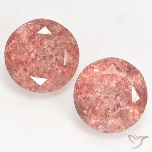 Shop natural 2.25ct ローズピンク ストロベリークォーツ gems, ラウンド, from ロシア at GemSelect. In stock, global shipping!