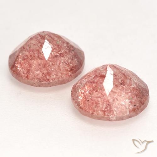 Shop natural 2.25ct ローズピンク ストロベリークォーツ gems, ラウンド, from ロシア at GemSelect. In stock, global shipping!