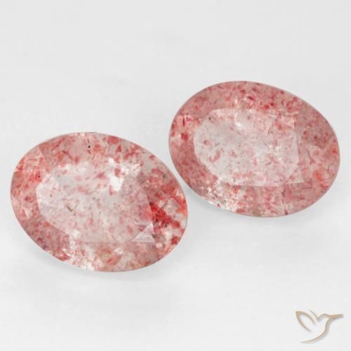 Shop natural 2.23ct ミディアム薄いピンク ストロベリークォーツ gems, 楕円形, from ロシア at GemSelect. In stock, global shipping!