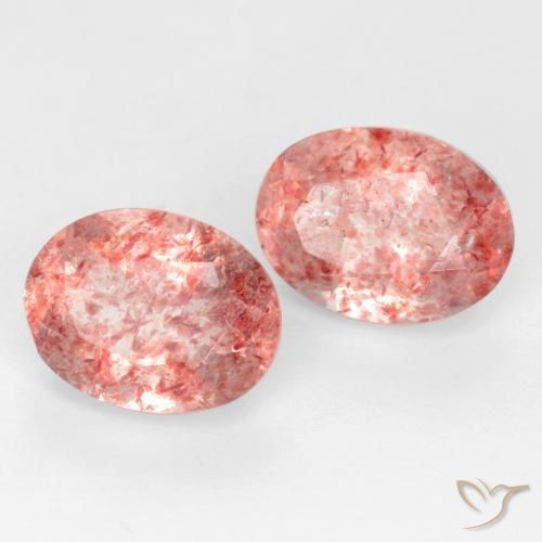 Shop natural 2.58ct ミディアムピンク ストロベリークォーツ gems, 楕円形, from ロシア at GemSelect. In stock, global shipping!
