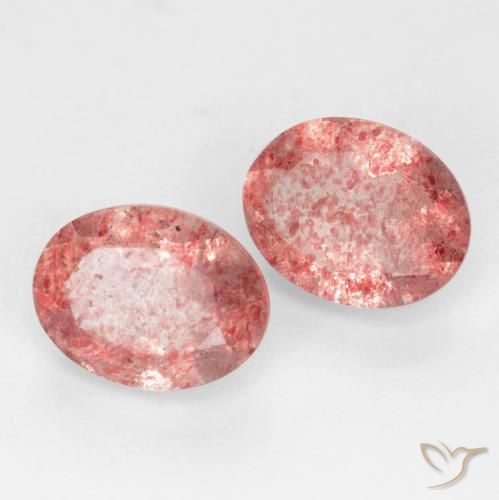 Shop natural 2.38ct ミディアムピンク ストロベリークォーツ gems, 楕円形, from ロシア at GemSelect. In stock, global shipping!