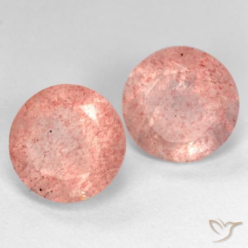 Shop natural 5.84ct ミディアム薄いピンク ストロベリークォーツ gems, ラウンド, from ロシア at GemSelect. In stock, global shipping!