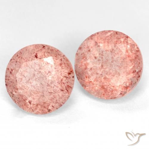 Shop natural 5.52ct ライトローズピンク ストロベリークォーツ gems, ラウンド, from ロシア at GemSelect. In stock, global shipping!