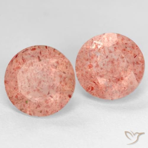 Shop natural 5.63ct ピーチローズピンク ストロベリークォーツ gems, ラウンド, from ロシア at GemSelect. In stock, global shipping!