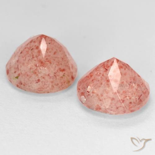 Shop natural 5.63ct ピーチローズピンク ストロベリークォーツ gems, ラウンド, from ロシア at GemSelect. In stock, global shipping!