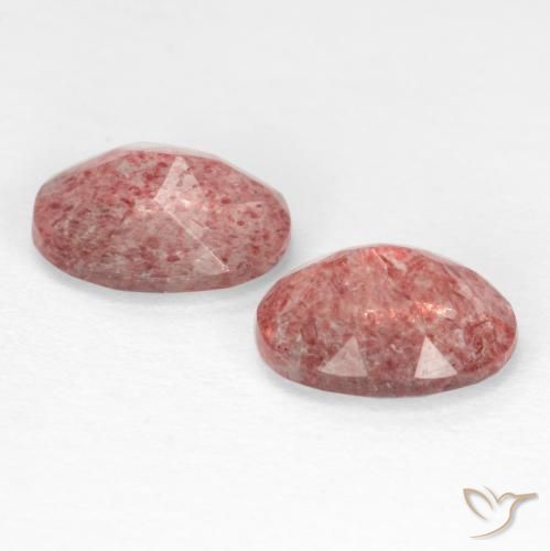 Shop natural 2.36ct ローズピンク ストロベリークォーツ gems, 楕円形, from ロシア at GemSelect. In stock, global shipping!