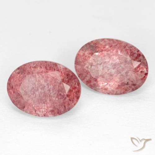 Shop natural 2.37ct ディープピンク ストロベリークォーツ gems, 楕円形, from ロシア at GemSelect. In stock, global shipping!