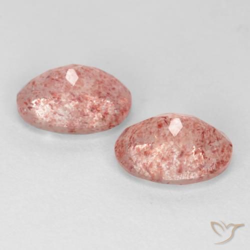 Shop natural 2.49ct ミディアム薄いピンク ストロベリークォーツ gems, 楕円形, from ロシア at GemSelect. In stock, global shipping!