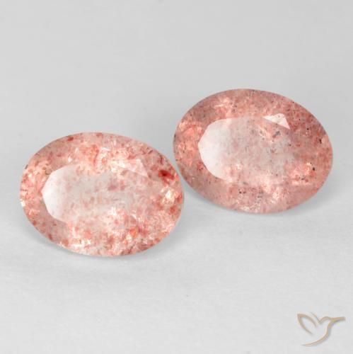 Shop natural 2.34ct アーシーピンク ストロベリークォーツ gems, 楕円形, from ロシア at GemSelect. In stock, global shipping!