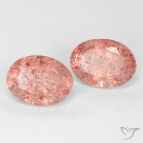 Shop natural 2.49ct ライトローズピンク ストロベリークォーツ gems, 楕円形, from ロシア at GemSelect. In stock, global shipping!