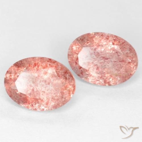 Shop natural 2.39ct ミディアムピンク ストロベリークォーツ gems, 楕円形, from ロシア at GemSelect. In stock, global shipping!