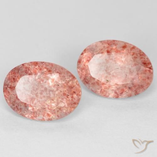 Shop natural 2.29ct ライトローズピンク ストロベリークォーツ gems, 楕円形, from ロシア at GemSelect. In stock, global shipping!