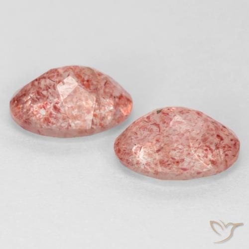 Shop natural 2.29ct ライトローズピンク ストロベリークォーツ gems, 楕円形, from ロシア at GemSelect. In stock, global shipping!