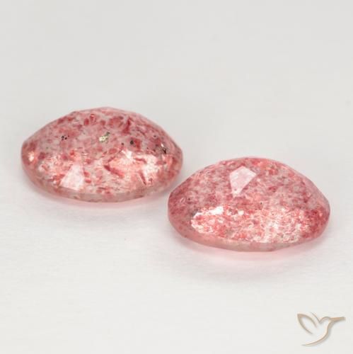 Shop natural 2.31ct ローズウッドピンク ストロベリークォーツ gems, 楕円形, from ロシア at GemSelect. In stock, global shipping!