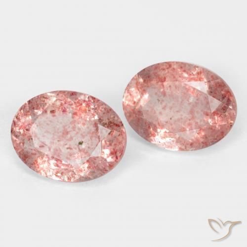 Shop natural 2.62ct ライトローズピンク ストロベリークォーツ gems, 楕円形, from ロシア at GemSelect. In stock, global shipping!