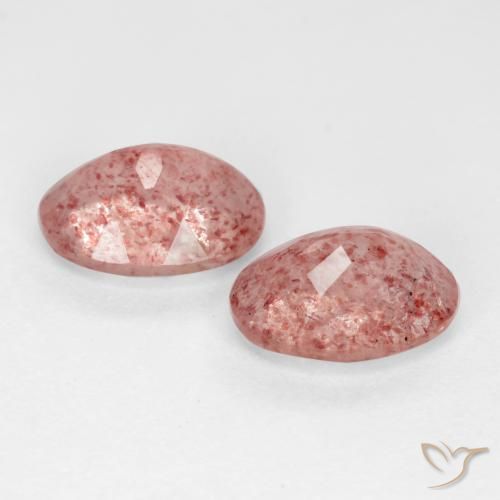 Shop natural 2.31ct ミディアム薄いピンク ストロベリークォーツ gems, 楕円形, from ロシア at GemSelect. In stock, global shipping!