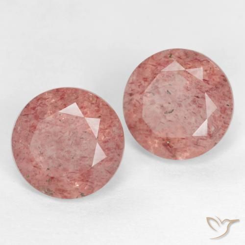 Shop natural 2.65ct ミディアム薄いピンク ストロベリークォーツ gems, ラウンド, from ロシア at GemSelect. In stock, global shipping!