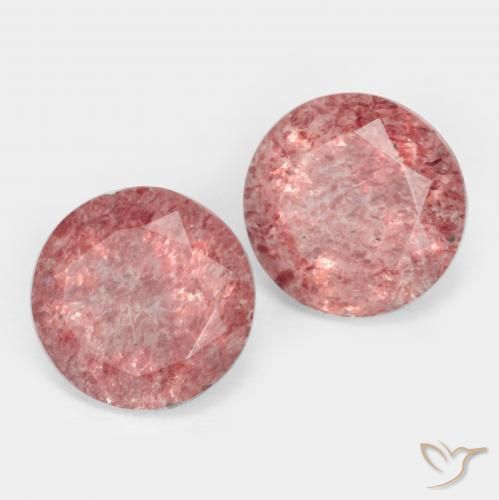 Shop natural 2.50ct ローズピンク ストロベリークォーツ gems, ラウンド, from ロシア at GemSelect. In stock, global shipping!