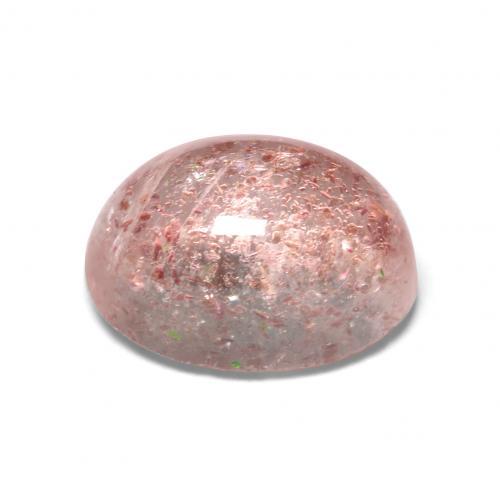 1.61カラットの天然ライトピンクストロベリークォーツ（8.2×6.2 mm・オーバルカット）