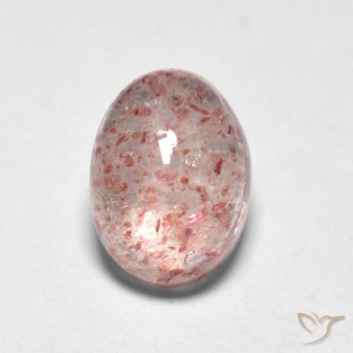 1.07ct 天然 ライトピンク ストロベリークォーツ, 楕円形, 透明
