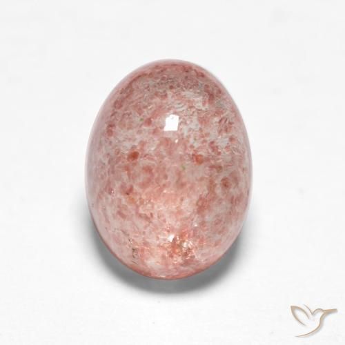 1.53ct 天然 ライトピンク ストロベリークォーツ, 楕円形, 半透明