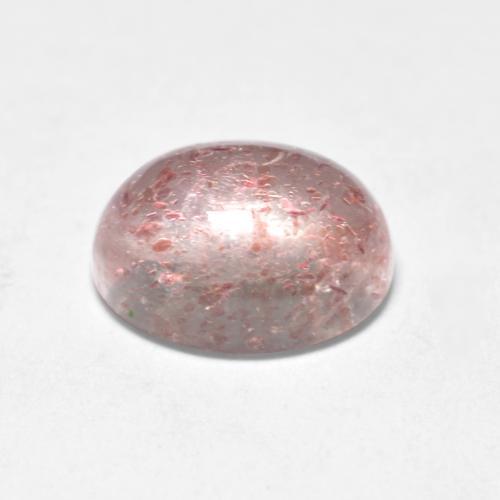 1.53カラットの天然ライトピンクストロベリークォーツ（8.1×6.2 mm・オーバルカット）