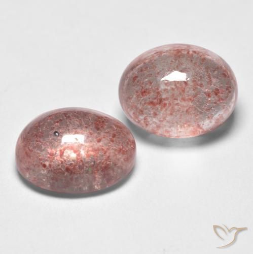 Shop natural 3.31ct 濃いローズピンク ストロベリークォーツ gems, 楕円形, from ロシア at GemSelect. In stock, global shipping!