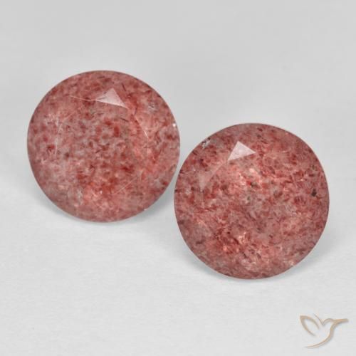 Shop natural 5.38ct ミディアムピンク ストロベリークォーツ gems, ラウンド, from ロシア at GemSelect. In stock, global shipping!