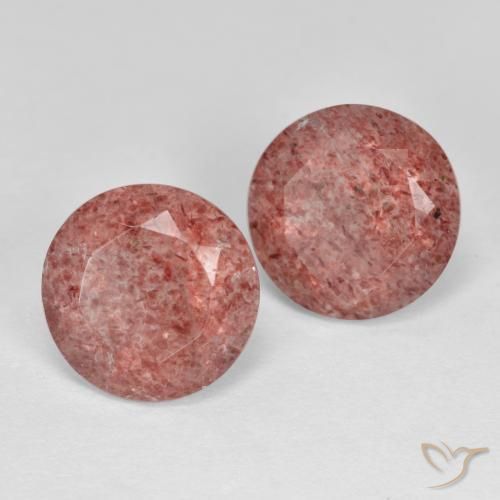 Shop natural 5.38ct ミディアムピンク ストロベリークォーツ gems, ラウンド, from ロシア at GemSelect. In stock, global shipping!