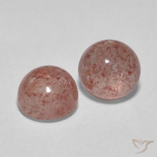Shop natural 2.55ct 薄いローズウッドピンク ストロベリークォーツ gems, ラウンド, from ロシア at GemSelect. In stock, global shipping!
