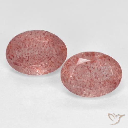 Shop natural 2.69ct アーシーピンク ストロベリークォーツ gems, 楕円形, from ロシア at GemSelect. In stock, global shipping!