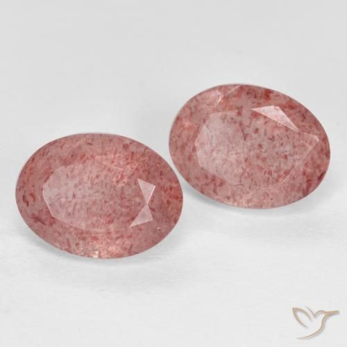 Shop natural 2.69ct アーシーピンク ストロベリークォーツ gems, 楕円形, from ロシア at GemSelect. In stock, global shipping!