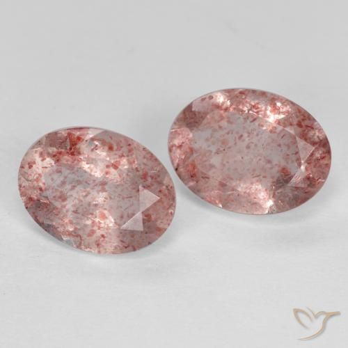 Shop natural 2.30ct アーシーピンク ストロベリークォーツ gems, 楕円形, from ロシア at GemSelect. In stock, global shipping!