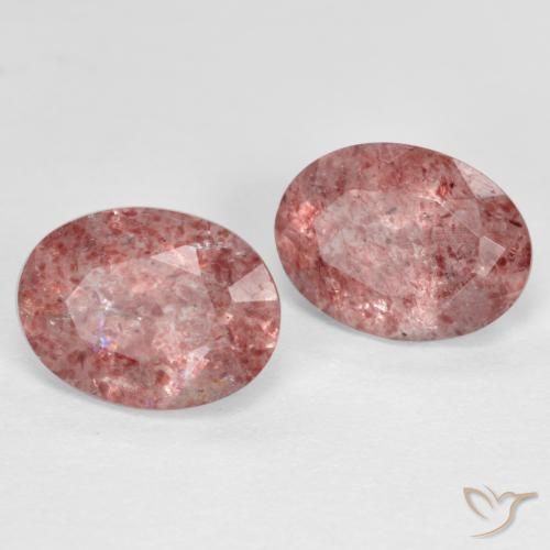 Shop natural 2.47ct ミディアムピンク ストロベリークォーツ gems, 楕円形, from ロシア at GemSelect. In stock, global shipping!