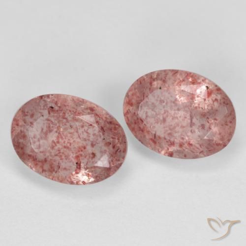Shop natural 2.92ct ミディアムピンク ストロベリークォーツ gems, 楕円形, from ロシア at GemSelect. In stock, global shipping!