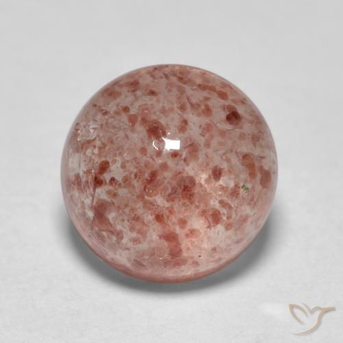 1.80ct 天然 ミディアム薄いピンク ストロベリークォーツ, ラウンド, 半透明